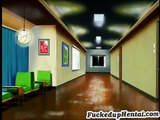 Аниме лесбиянка помогает подруге вытащить из киски секс игрушку