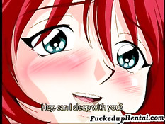 Аниме лесбиянка помогает подруге вытащить из киски секс игрушку