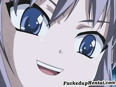 Связанная красавица стонет от приятных ласк больших сисек и киски