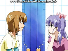 Бойфренд через одежду ласкает грудь и киску своей молодой подруги