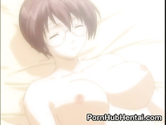 Парень отвязал сисястую хентай девочку и побрил ей волосы на лобке