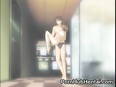 Парень отвязал сисястую хентай девочку и побрил ей волосы на лобке