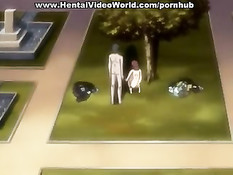 Молодой человек прислонил девушку к дереву и выебал во все дыры