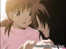 Парень в очках берёт вибратор и вставляет девушке во все её дырки