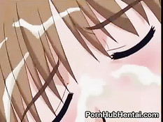 Хентай горничная получает член в рот по самое горло и в мокрую киску