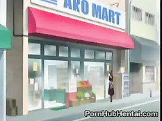 Хентай горничная получает член в рот по самое горло и в мокрую киску