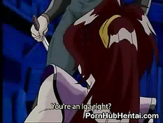 Аниме детка берёт в рот большой член, в то время как ей делают куни