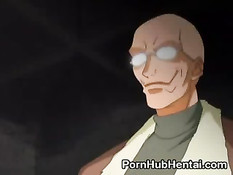 Связанной и подвешенной к потолку аниме малышке всунули вибратор