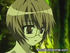 Щупалцы обвили хентай девчонку и ласкали все её эрогенные зоны