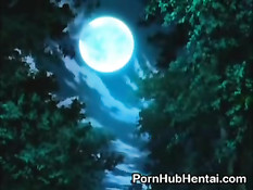 Щупалцы обвили хентай девчонку и ласкали все её эрогенные зоны