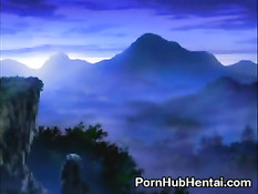 Щупалцы обвили хентай девчонку и ласкали все её эрогенные зоны