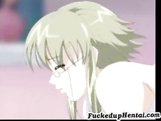 Возбудившийся парень поставил аниме подружку раком в библиотеке