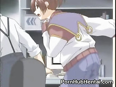 Клиент поставил аниме путану раком и после секса залил её спермой