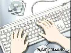 Клиент поставил аниме путану раком и после секса залил её спермой