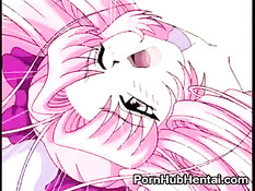 Парень вставил свой толстый член в узкую дырочку аниме малышки