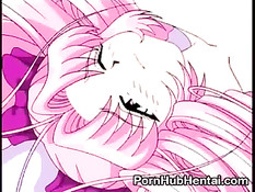 Парень вставил свой толстый член в узкую дырочку аниме малышки