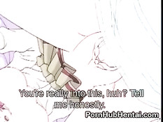 Парень вставил свой толстый член в узкую дырочку аниме малышки