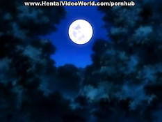 Очкарик привязал аниме малышку в лесу и оттрахал её после минета