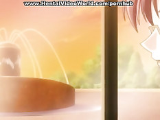 Хентай секретарша после минета была оттрахана на письменном столе