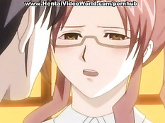 Хентай секретарша после минета была оттрахана на письменном столе