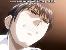 Хентай секретарша после минета была оттрахана на письменном столе