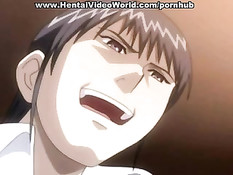 Хентай секретарша после минета была оттрахана на письменном столе