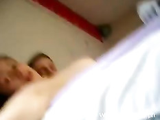 Домашнее порно траха с женой на верхней полке двухъярусной кровати