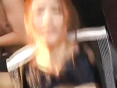 Групповой японский секс с молодыми красавицами в ресторане у бара