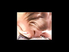 Девчонка с пирсингом в язычке вылизывает член и дрочит сиськами