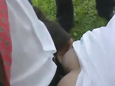 После распития шампанского невеста перетрахалась с гостями свадьбы