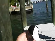 Возбуждённый парень пришёл с озера домой и занялся мастурбацией