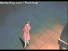 Парень встретил и оттрахал в ночном парке девушку в розовом плаще