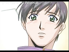 Парни поставили раком и оттрахали аниме девку с завязанными глазами