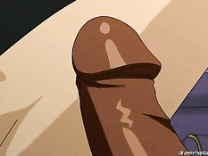 Обнажённая Loise Griffin получает по большому члену в рот и в киску