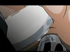 Сумасшедший робот вставил в аниме девушку сразу два рабочих члена