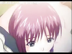 Вставил хентай малышке в анус и киску по члену и оттрахал её раком