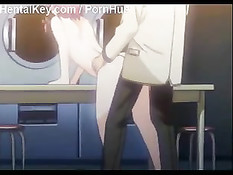 Вставил хентай малышке в анус и киску по члену и оттрахал её раком