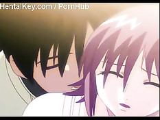 Вставил хентай малышке в анус и киску по члену и оттрахал её раком