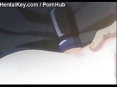 Вставил хентай малышке в анус и киску по члену и оттрахал её раком