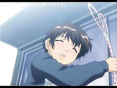 Паренёк отшлёпал хентай домохозяйку по заднице и оттрахал раком