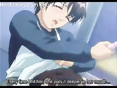 Паренёк отшлёпал хентай домохозяйку по заднице и оттрахал раком