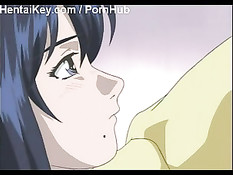 Аниме малышка сделала минет и трахнулась с парнем в тёмной комнате