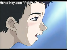 Аниме малышка сделала минет и трахнулась с парнем в тёмной комнате