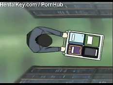 Парень обнял аниме малышку с косичками и засадил в неё свой член