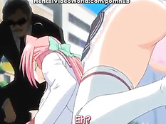 Милая хентай девчонка с красными волосами трахнулась с бойфрендом