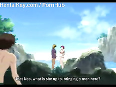 Парень наслаждается сексом и двойной фелляцией от хентай малышек