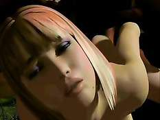 Страшный 3D демон оттрахал грешную девушку своим большим членом