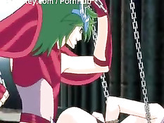 Два воина как следует оттрахали аниме девчушку во все её отверстия