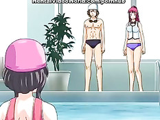 Возбудился в бассейне при виде красивой девки и оттрахал её в душе