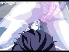 Три хентай малышки обучаются искусству секса вместе с мальчиком